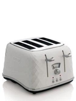Delonghi Ctj4003.W Brillante 4-Slice Toaster - White